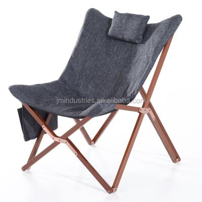 China Home Ministry Wooden Furniture Solid Wood Frame Butterfly Portable Chair for sale