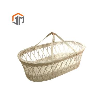 China Wooden Moses Basket Baby Crib Wicker Crib for sale