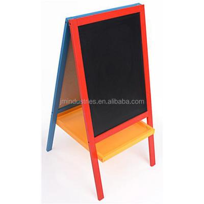 China Advertising / Drawing / Studying Wooden Double Sided Easel Children Blackboard Blackboard Whiteboard for sale