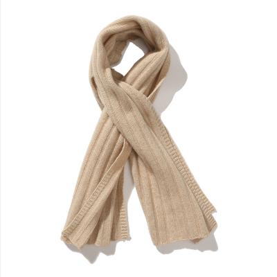 China Cashmere IMF Cashmere Solid Color Women Fashion Shawl Plain Knitted 100% Cashmere Scarf for sale