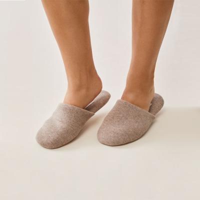 China Breathable High End Cashmere Slippers Women Slippers for sale