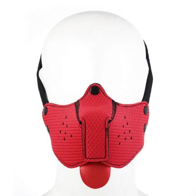 China SM Play Ninghao Sex Cosplay Headgear Puppy Role Play Sexy SM Women Fetish Bondage Hood For Male Puppy for sale