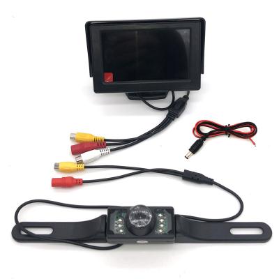 China 4.3inch Car Monitor Waterproof TFT LCD Car Monitor 4.3inch Rear View Parking Rear View System For Backup Reverse Camera Screen DVD Support for sale