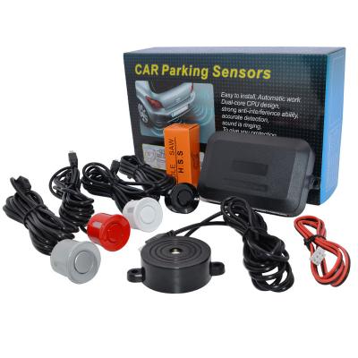 China 648x488mm Car Parking Sensor Radar 4 Warning Beep Reverse Backup Distance On Display Sensor Support DVD Radio 12V for sale