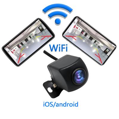 China Car Waterproof Back Up Camera WiFi HD 1080P Wireless Rear View Camera Waterproof Car Reverse Backup Auto Camera for IOS and Android for sale