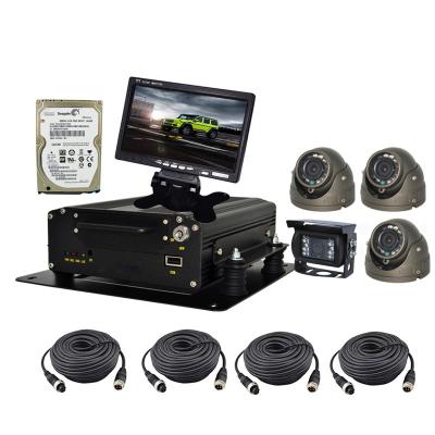 China Motion Detect Vehicle Dvr Kit 4CH Channel Mobile Car DVR for sale