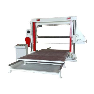 China Automatic Horizontal Rebonded Foam Cutting ERS-H02 Mattress Foam Block Cutting Machine for sale