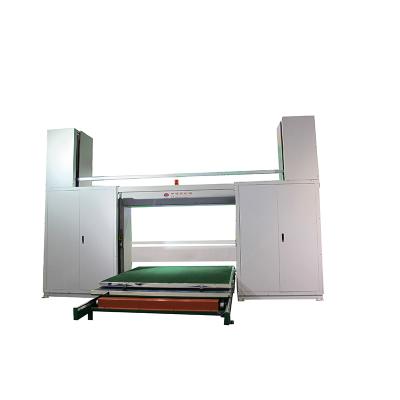 China Laser CUTTING Horizontal CNC Polyurethane Mattress Foam Cutting Machine for sale