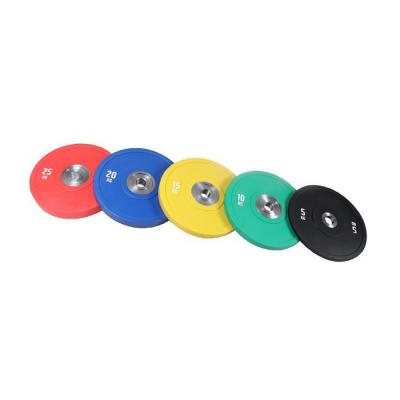 China Commercial use 140 kg competition color rubber bumper plates, includes 10-15-20-25kg plates for sale