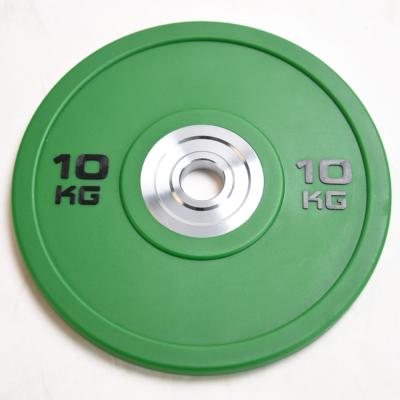 China Commercial Use 90KG Competition Color Calibrated Weight Plates, Includes 10-15-20kg Plates for sale