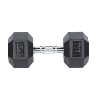 China Durable Standard/Relieve 5kg 10kg 15kg 20kg 25kg Power Training Gym Fitness Equipment Safe Wholesale Cheap High Quality Hex Dumbbell Rubber Dumbbell Set for sale