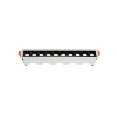 China Modern LED Spotlight 20W Recessed LED Multi Head Rectangular Linear Light, Include 10pcs 2W Modern Ip44 Alloy Aluminum 80 Home Office for sale