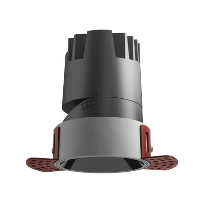 China Modern Trimless LED Downlight 7W, Cutout 55mm, with Multiple Reflectors and Lens Options for sale