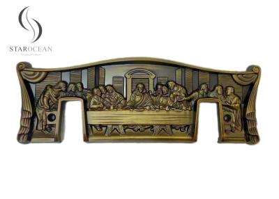 Cina Accessori per la bara in resina di bronzo Last Supper Design Placca dell'angolo della bara RSL01 in vendita