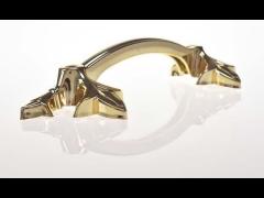 Gold Funeral PP Recycle Plastic Coffin Handle Ornamental Lifting Weight 50kg P9001