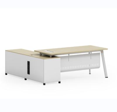 China Modern Foldable Manager Furniture Administrative Fashion Appearance Office Desk Table Design for sale