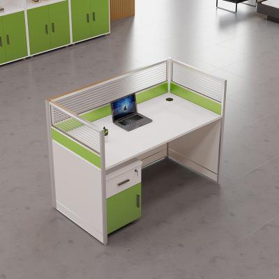 China (Size) Adjustable Modern Office Separation 1 Person Workstation Combined 8 Person Table New Style for sale