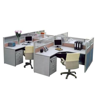 China (Size) Adjustable Modern Computer Desk Metal Office Furniture Office Workstation Partition Table 2 Person Desk for sale