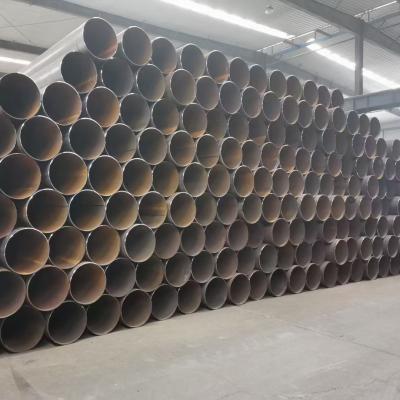 China Spiral Welded Structural Pipe DIN ASTM 1200mm Diameter Large Diameter ERW Carbon Black Steel Pipe Price Per Ton for sale