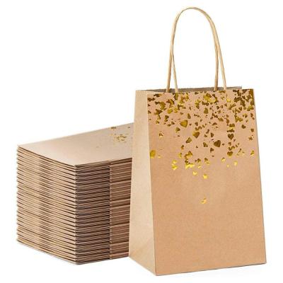 China Recyclable Bolsas De Papel Custom Printed Recycled Deli Thank You Packaging Handle Wrapping Paper Bag Paper Wholesale for sale