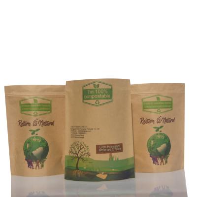 China Factory Directly Recyclable Wholesale Tea Food Grade Bags Kraft Paper Bag 25kg In Stock for sale