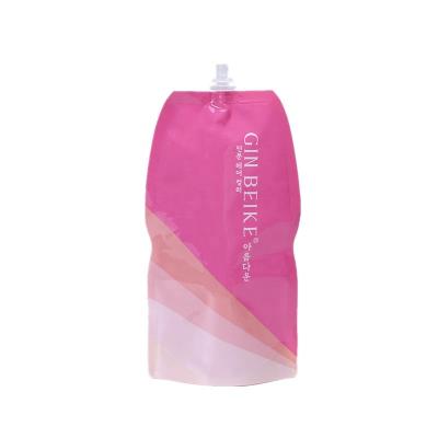 China Custom Pinted Moisture Proof Foil Small Plastic Spout Packaging Bag For Liquid for sale