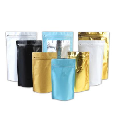 China Matte Colorful Aluminum Foil Coffee Moisture Proof Laminated Ziplock Pouch With Degassing Valve for sale