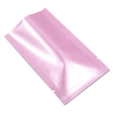 China Aluminum Foil Pouch Heat Seal Food Vacuum Bag Recyclable Glossy Matte Colored Mylar Foil Packing Sample Open Top Bags for sale