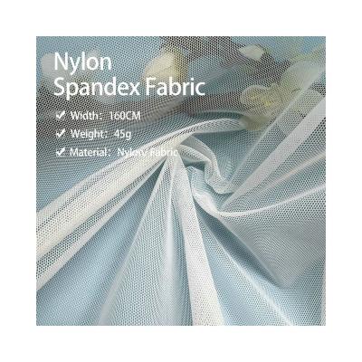 China Durable Nylon Spandex Power Tulle 4 Way Net Elastic Stretch Mesh Fabric Changle Factory Made To Order for sale