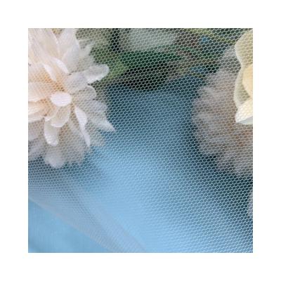 China 2021 Hot Sale Textile Breathable 100% Polyester Tulle Mesh Fabric For Wedding Dress for sale