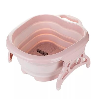 China Viable Portable Plastic Folding Travel Bucket Foot Sink Foot Sink Folding Household Camp Outdoor Camp Foot Massager for sale