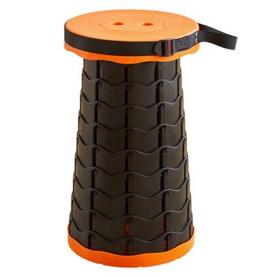 China (Height)Adjustable Outdoor Folding Telescopic Stool Hand-Carry Fishing Stool Plastic Adjustable Lightweight Mazha Stool for sale