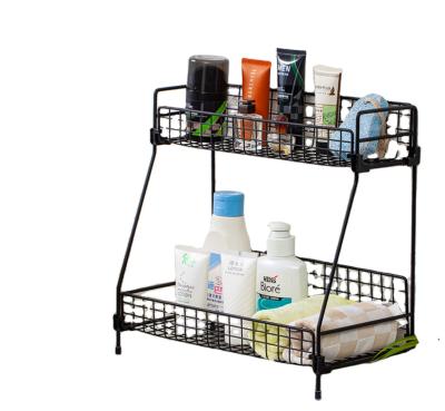 China Hot-selling Custom Amazon Detachable Bathroom Cosmetics Toiletries Rack Multi Layers Shelf Rack Kitchen Shelf for sale