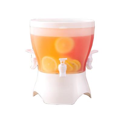 China WITH LID Refrigerator Kettle With Tap Cold Water Juice Water Jug Dispenser Cup Kettle For Lemon Juice Plastic 3 Racks/Compartment for sale