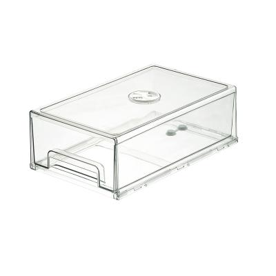 China Viable Storage Box Kitchen Plastic Transparent Refrigerator Food Storage Box for sale