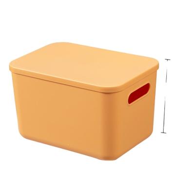 China Viable plastic storage box for storing books and toys with single lid wardrobe storage box for sale