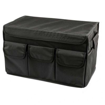 China Brief & Simple Color Large Storage Box Car Trunk Storage Multifunctional Folding Car Built-in Storage Box for sale