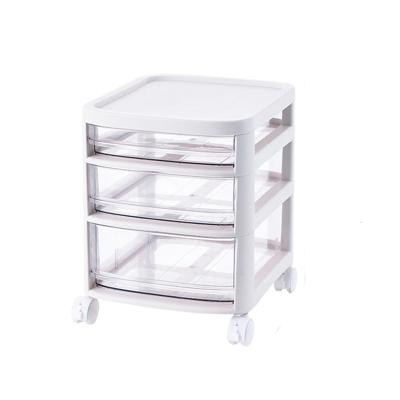 China Newly Designed Viable Desktop Plastic Stationery Storage Box Vertical Desk With Roll File Storage Rack for sale