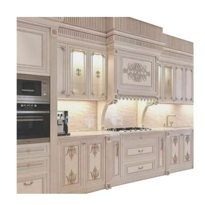 China Li Yuan Solid Wood Kitchen Cabinet Waterproof Modern Household Bedroom Whole Customization for sale