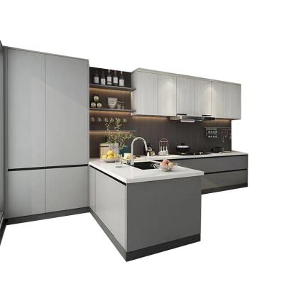 China Gray PVC Custom Or Wholesale Modern Kitchen Waterproof Factory Production for sale