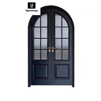 China French Waterproof Internet Celebrity Indoor Room, Solid Wood Composite Bathroom, Glass Baking Paint, Flat Door Arch for sale