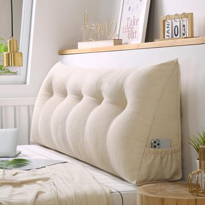 China Anti-pilling Sofa Backrest Cushion Casual Triangle Bed Backrest Cushion for sale