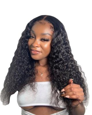 China Porter Wholesale Elegant Water Wave Density Water Wave Lace Front Human Hair Wigs 150% 180% 210% Frontal Wigs for sale