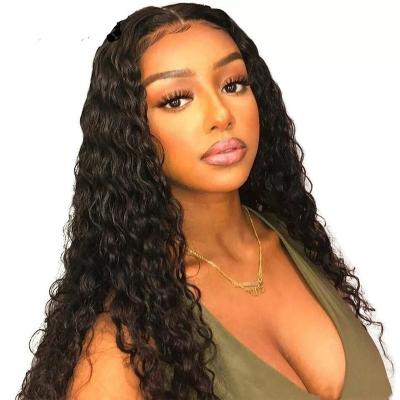 China QYX Wholesale Hot Selling Water Wave Wig 13*4 Water Wave Wig Transparent Hair 13x4 Lace Frontal Wigs for sale