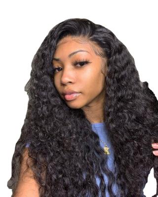 China 100% Brazilian Curly Water Wave Human Hair 13*4 Lace Frontal Wigs Wig Weaves And Wigs for sale