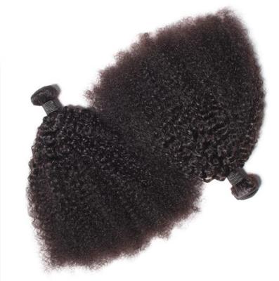 China Wholesale 100% Kinky Curly Raw Hair Braiding Bundles Brazilian Afro Kinky Curly Hair Weaving Double Hair Weft Extension for sale