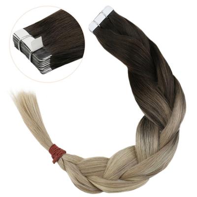 China Silky Straight 3m Silky Straight Hair Highlight Adhesive Replaceable Wave Tape In Hair Extensions for sale