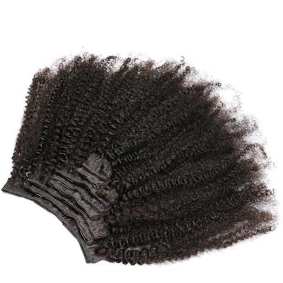 China Wholesale Fashion Hot-selling China Factory Price Straight Afro Kinky Curly Hair Weave Clip In Hair Extensions Directly Made Women for sale