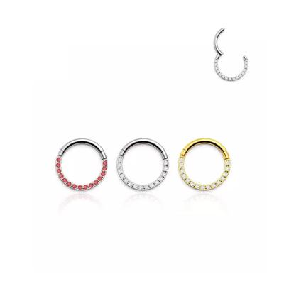 China Wholesale Hiphop Fashion Nose Jewelry Nose Septum Ring G23 ASTM F136 Titanium Nasal Piercing Jewelry for sale