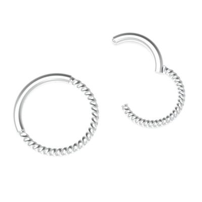 China Fashion Jewelry Hoop Earring Fashion Jewelry Circle Wire Nose Rings Body Piercing Hiphop Wholesale 316L Stainless Steel Nose Rings for sale